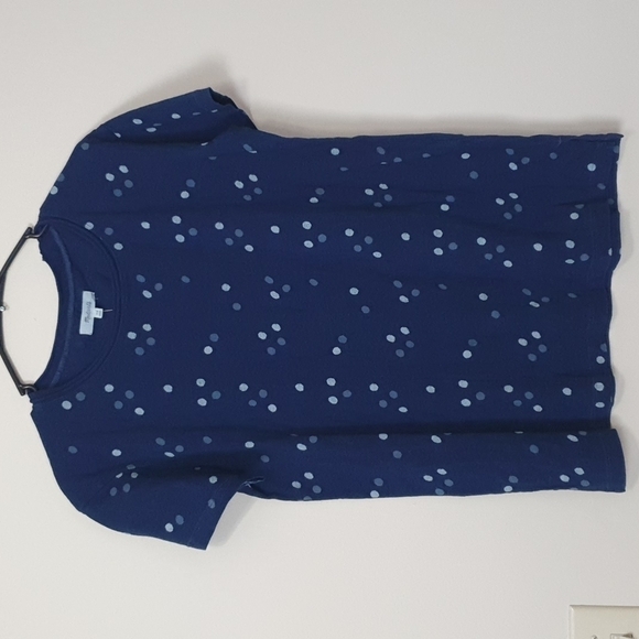 NWT Madewell Softfade Indigo Dots Tee - Picture 3 of 9